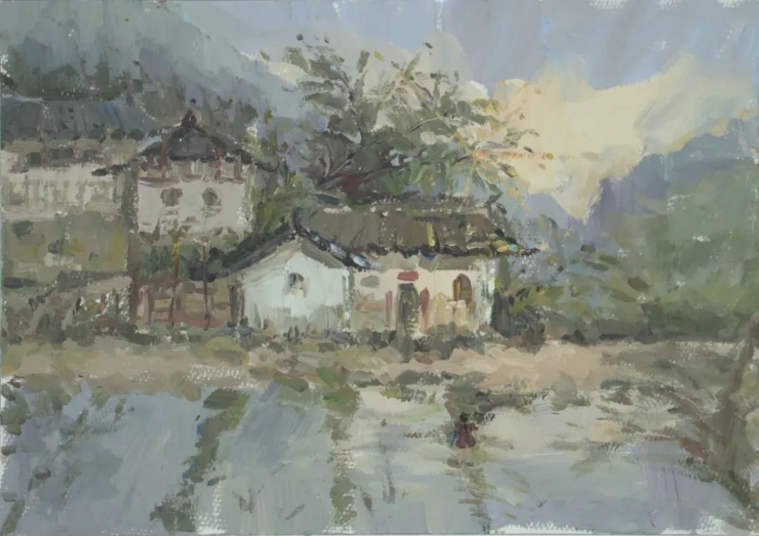 图片[13]-24届湖南美术一模高分卷，这风景色彩高分卷你服不服？-365艺考网