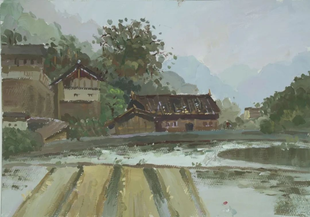 图片[14]-24届湖南美术一模高分卷，这风景色彩高分卷你服不服？-365艺考网