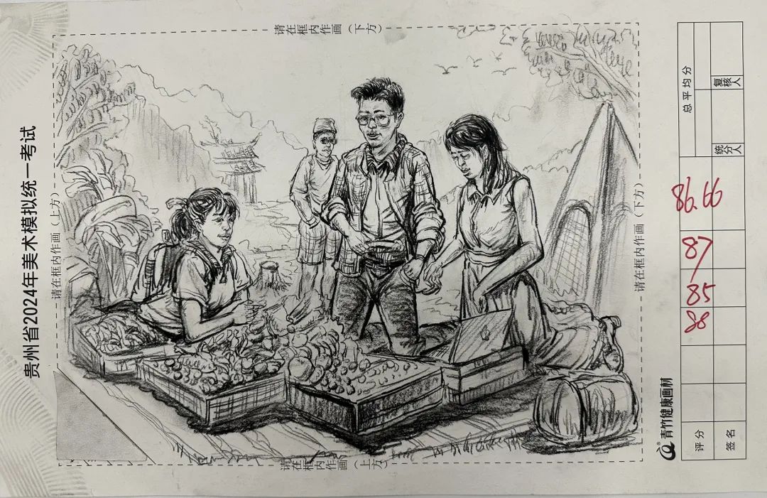 图片[157]-贵州省2024届美术模拟考试一模高分试卷(部分)-365艺考网
