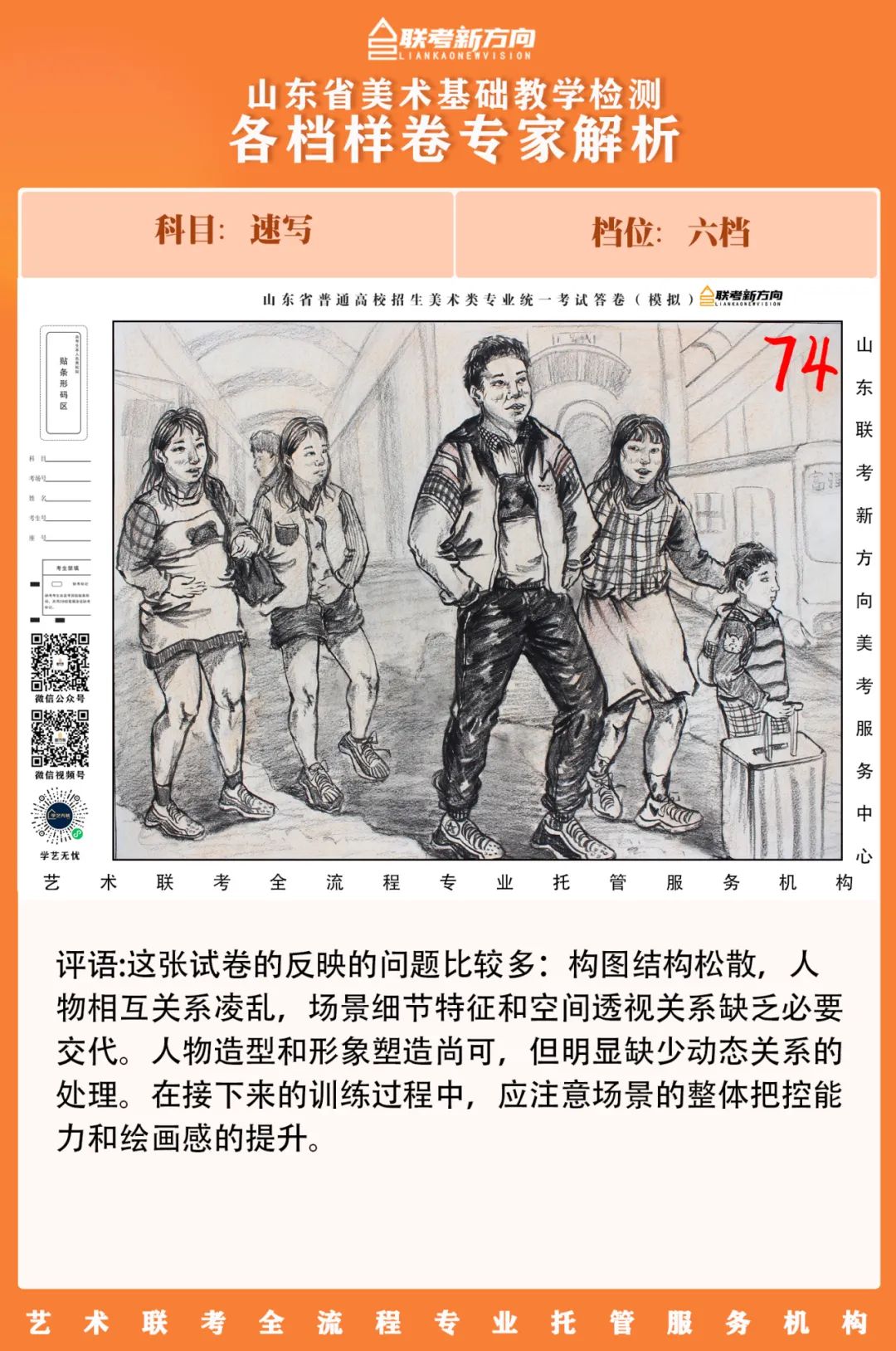 图片[117]-【联考新方向】山东省第二次美术基础教学检测｜部分高分卷与各档样卷专家解析-365艺考网