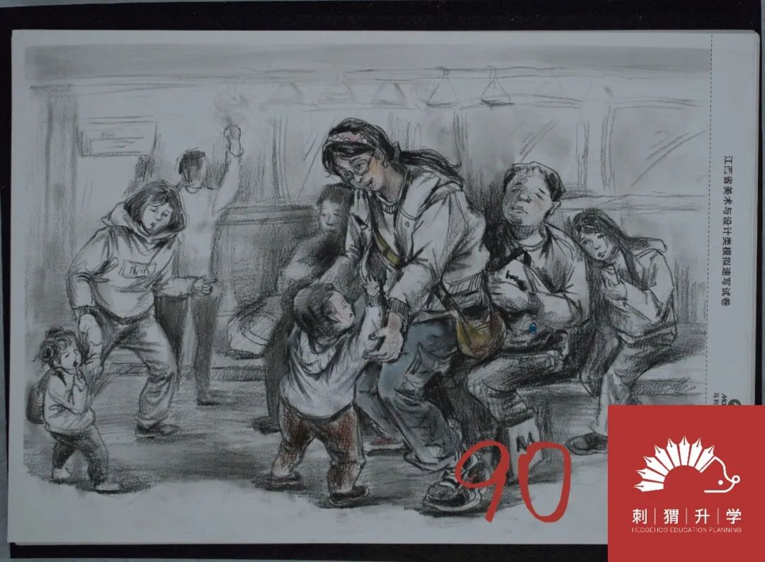 图片[77]-刺猬升学模考|2024届二模部分高分卷（素描+速写+色彩）-365艺考网