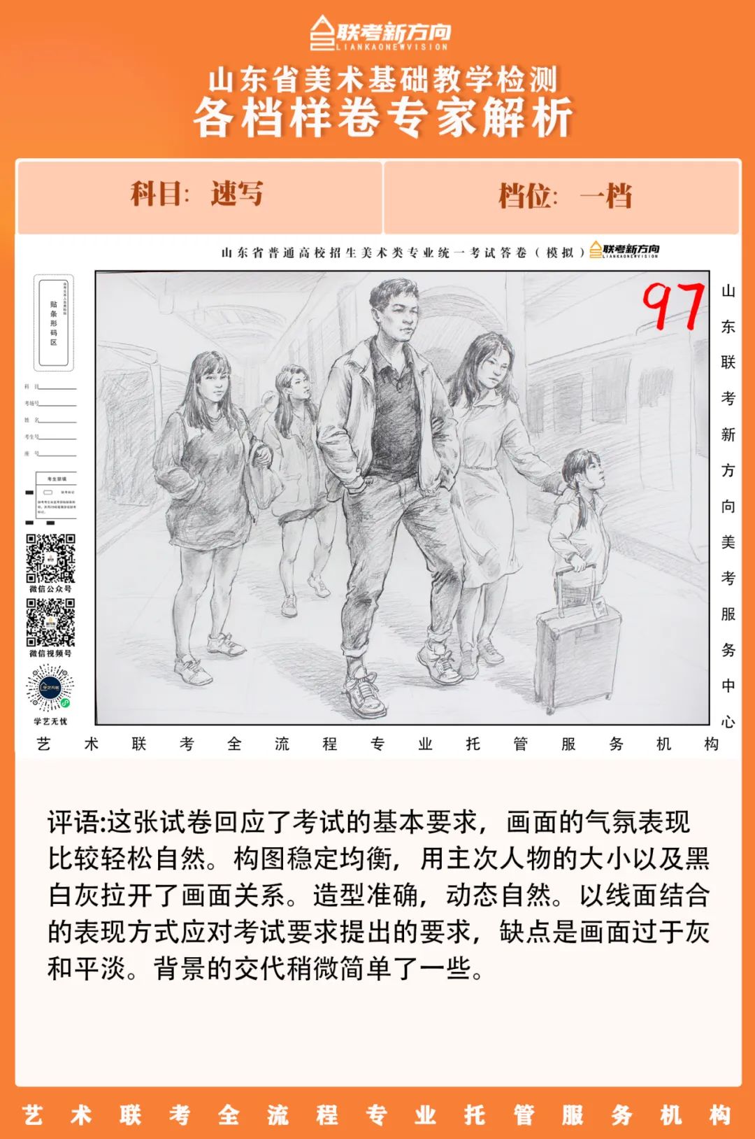 图片[95]-【联考新方向】山东省第二次美术基础教学检测｜部分高分卷与各档样卷专家解析-365艺考网