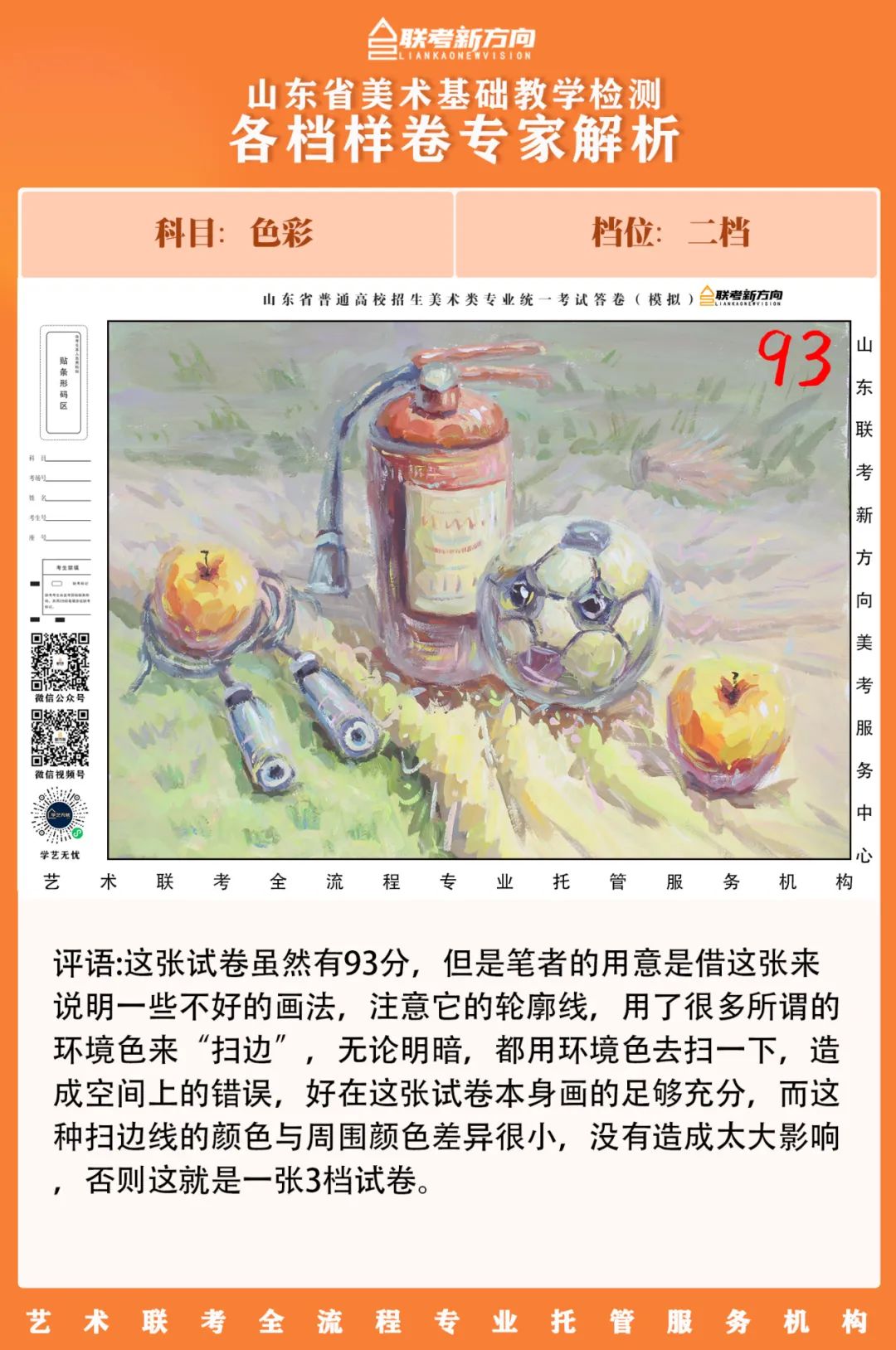 图片[163]-【联考新方向】山东省第二次美术基础教学检测｜部分高分卷与各档样卷专家解析-365艺考网