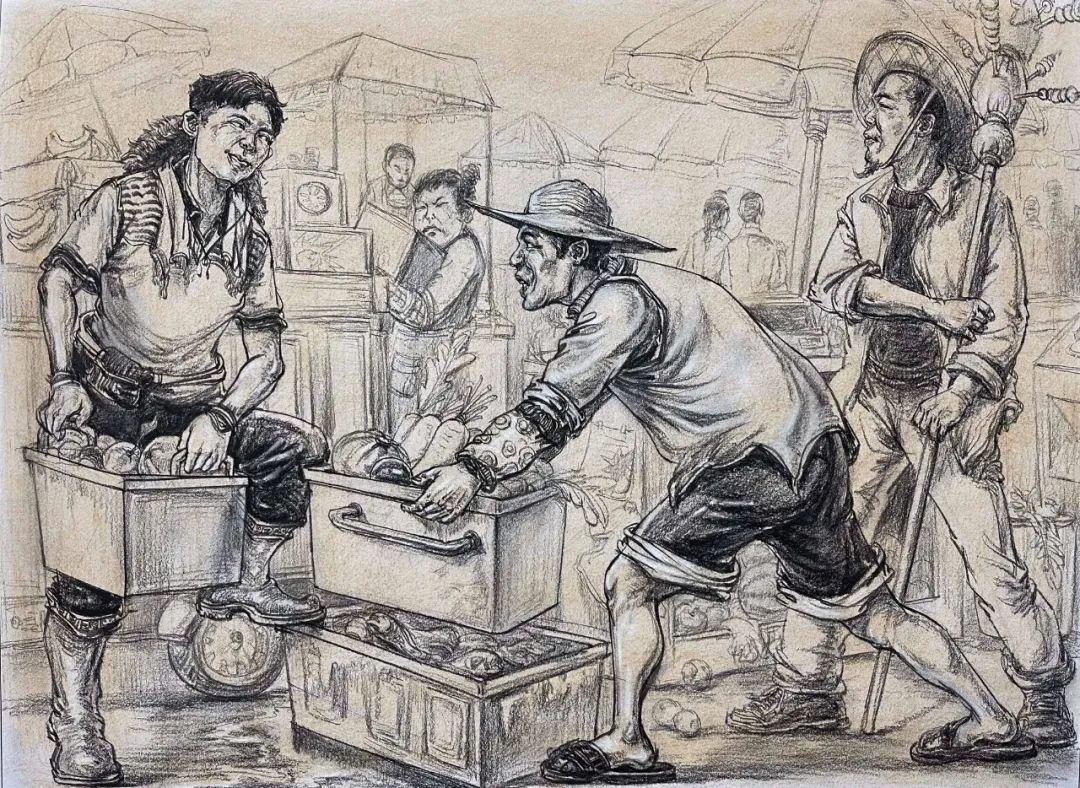 图片[153]-【范画】第九届美术类基础美育研讨活动三教师范画欣赏-365艺考网