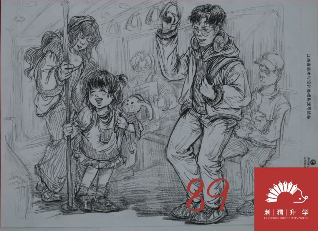 图片[85]-刺猬升学模考|2024届二模部分高分卷（素描+速写+色彩）-365艺考网