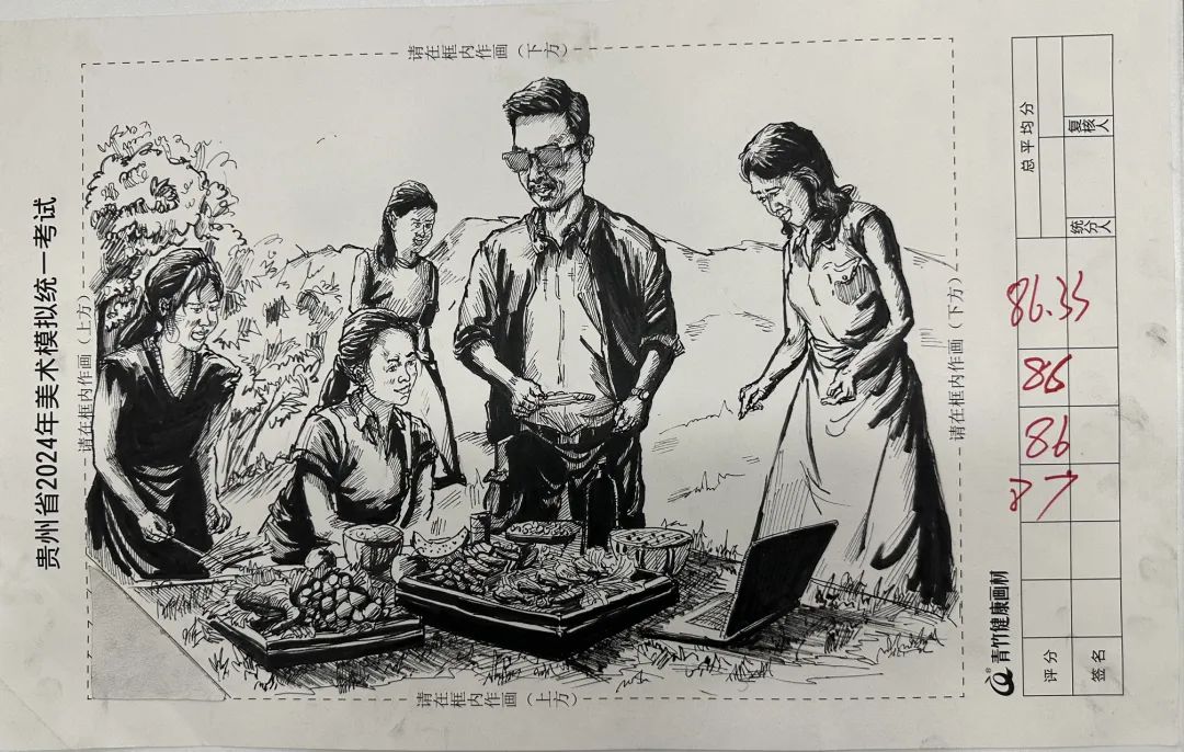 图片[159]-贵州省2024届美术模拟考试一模高分试卷(部分)-365艺考网