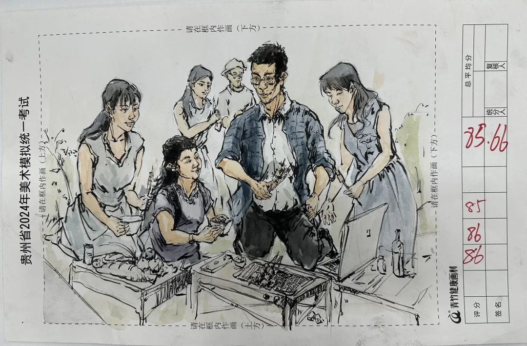 图片[165]-贵州省2024届美术模拟考试一模高分试卷(部分)-365艺考网