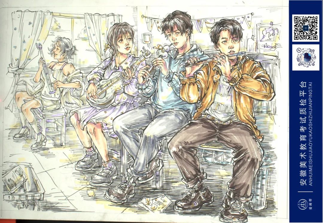 图片[35]-2024届安徽美术全真大型模拟联考（二模）纪实（优秀试卷）！-365艺考网