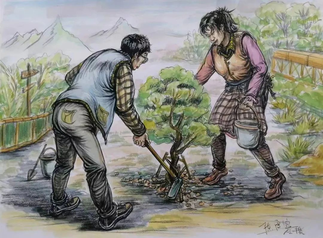 图片[126]-【范画】第九届美术类基础美育研讨活动二教师范画欣赏-365艺考网