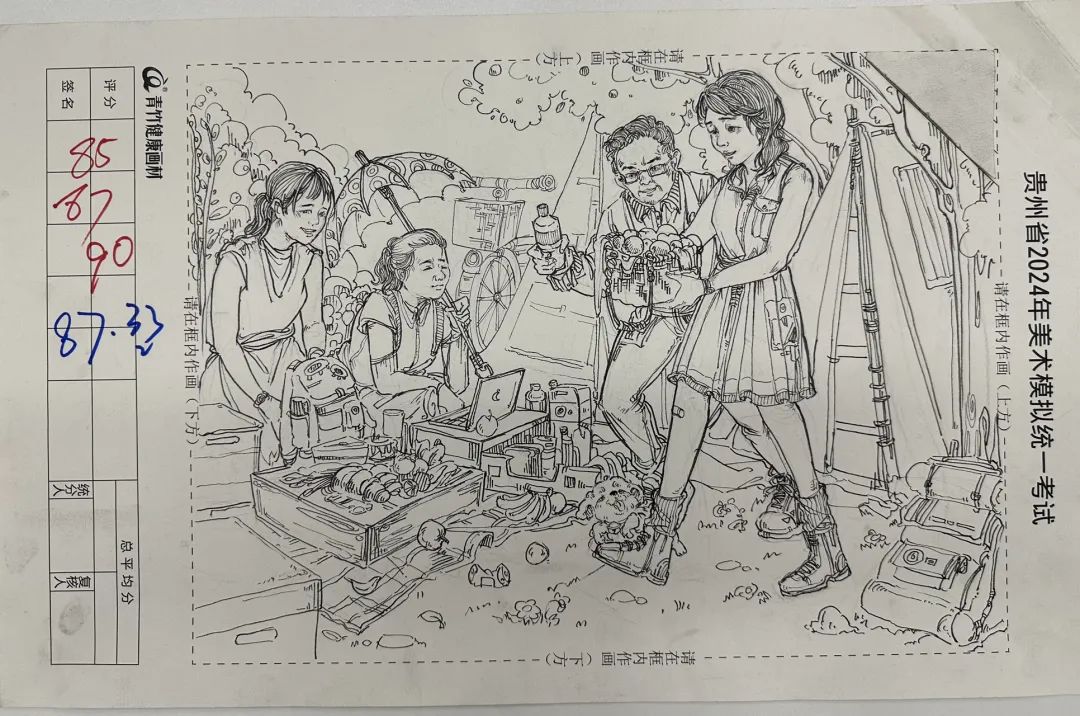 图片[147]-贵州省2024届美术模拟考试一模高分试卷(部分)-365艺考网