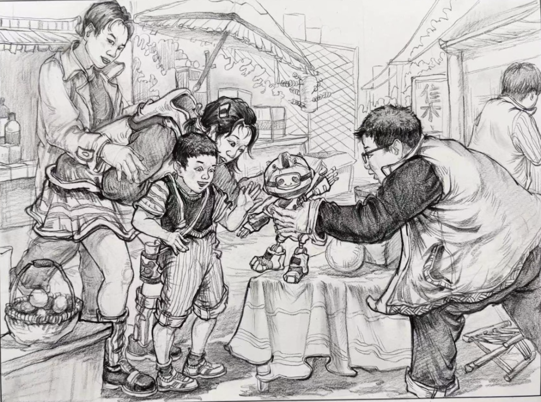 图片[150]-【范画】第九届美术类基础美育研讨活动三教师范画欣赏-365艺考网