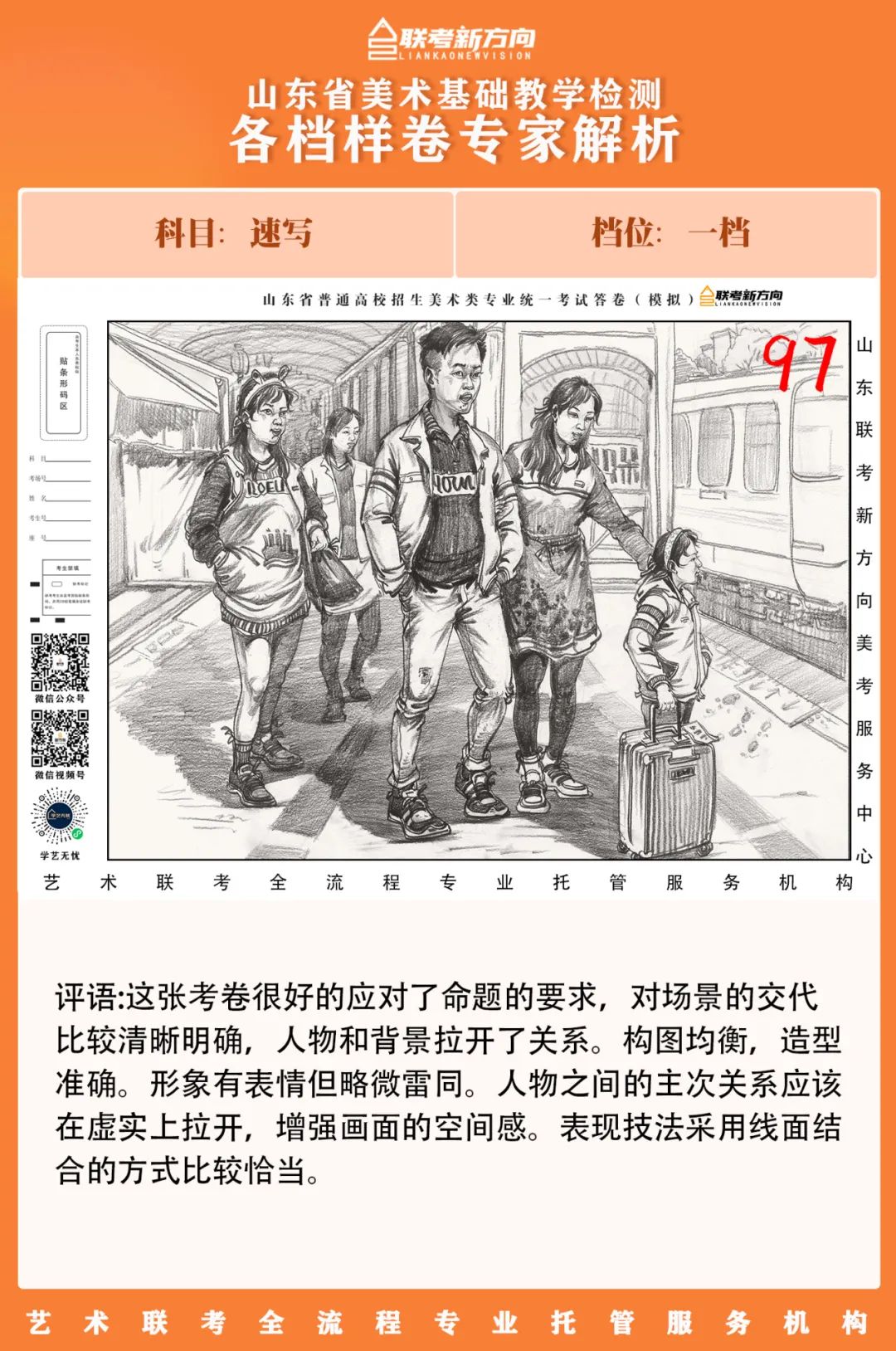 图片[94]-【联考新方向】山东省第二次美术基础教学检测｜部分高分卷与各档样卷专家解析-365艺考网